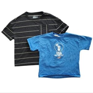 Boys Shirt Bundle | Zara Snoopy NYC Size 5 & Cat & Jack Striped XS (4/5)